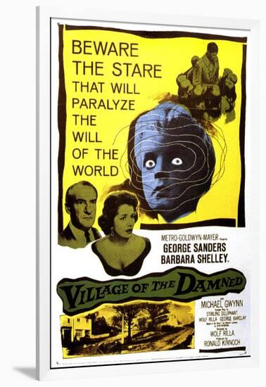 Village of the Damned, George Sanders, Barbara Shelley, 1960-null-Framed Art Print