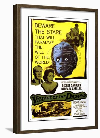 Village of the Damned, George Sanders, Barbara Shelley, 1960-null-Framed Art Print