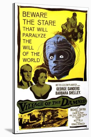 Village of the Damned, George Sanders, Barbara Shelley, 1960-null-Stretched Canvas