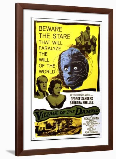 Village of the Damned, George Sanders, Barbara Shelley, 1960-null-Framed Art Print