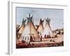 Village of the Kiowa Tribe-Baldwin Mollhausen-Framed Giclee Print