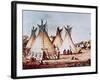 Village of the Kiowa Tribe-Baldwin Mollhausen-Framed Giclee Print