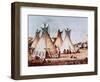 Village of the Kiowa Tribe-Baldwin Mollhausen-Framed Giclee Print