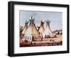 Village of the Kiowa Tribe-Baldwin Mollhausen-Framed Giclee Print