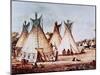 Village of the Kiowa Tribe-Baldwin Mollhausen-Mounted Giclee Print