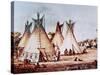 Village of the Kiowa Tribe-Baldwin Mollhausen-Stretched Canvas