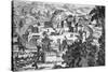 Village of the Susquehanna People, Susquehanna River (Engraving)-American-Stretched Canvas