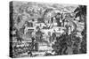 Village of the Susquehanna People, Susquehanna River (Engraving)-American-Stretched Canvas