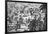 Village of the Susquehanna People, Susquehanna River (Engraving)-American-Framed Giclee Print