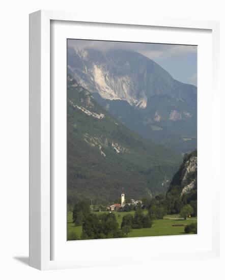 Village of Trnovo Ob Soci in Soca Valley, Triglav National Park, Julian Alps, Slovenia-Eitan Simanor-Framed Photographic Print