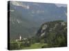 Village of Trnovo Ob Soci in Soca Valley, Triglav National Park, Julian Alps, Slovenia-Eitan Simanor-Stretched Canvas