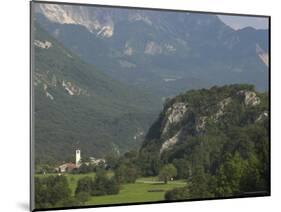 Village of Trnovo Ob Soci in Soca Valley, Triglav National Park, Julian Alps, Slovenia-Eitan Simanor-Mounted Photographic Print