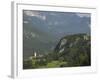 Village of Trnovo Ob Soci in Soca Valley, Triglav National Park, Julian Alps, Slovenia-Eitan Simanor-Framed Photographic Print