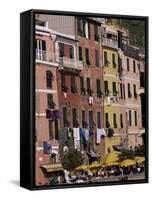 Village of Vernazza, Cinque Terre, Unesco World Heritage Site, Liguria, Italy-Bruno Morandi-Framed Stretched Canvas