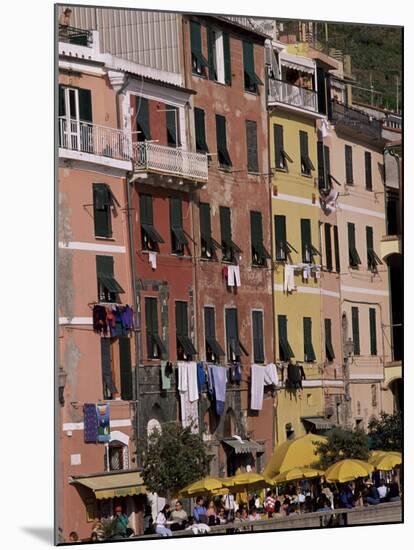 Village of Vernazza, Cinque Terre, Unesco World Heritage Site, Liguria, Italy-Bruno Morandi-Mounted Photographic Print