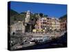 Village of Vernazza, Cinque Terre, Unesco World Heritage Site, Liguria, Italy-Bruno Morandi-Stretched Canvas