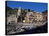 Village of Vernazza, Cinque Terre, Unesco World Heritage Site, Liguria, Italy-Bruno Morandi-Stretched Canvas