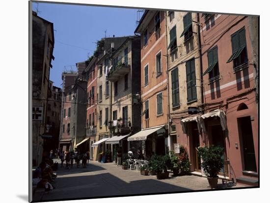 Village of Vernazza, Cinque Terre, Unesco World Heritage Site, Liguria, Italy-Adam Swaine-Mounted Photographic Print