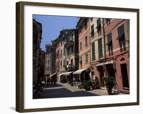 Village of Vernazza, Cinque Terre, Unesco World Heritage Site, Liguria, Italy-Adam Swaine-Framed Photographic Print