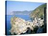 Village of Vernazza, from the East, Cinque Terre, Unesco World Heritage Site, Liguria, Italy-Richard Ashworth-Stretched Canvas