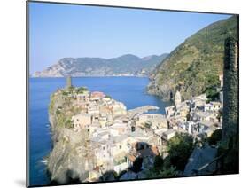 Village of Vernazza, from the East, Cinque Terre, Unesco World Heritage Site, Liguria, Italy-Richard Ashworth-Mounted Photographic Print