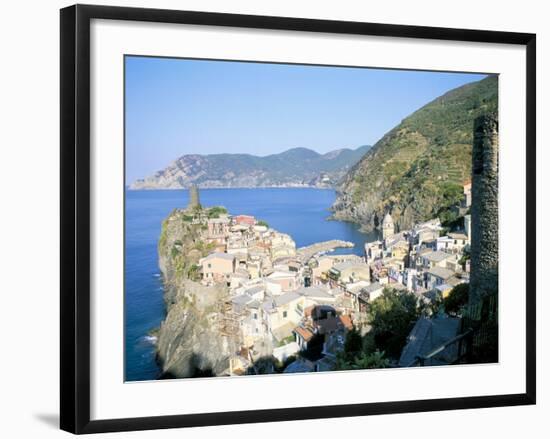 Village of Vernazza, from the East, Cinque Terre, Unesco World Heritage Site, Liguria, Italy-Richard Ashworth-Framed Photographic Print