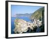 Village of Vernazza, from the East, Cinque Terre, Unesco World Heritage Site, Liguria, Italy-Richard Ashworth-Framed Photographic Print