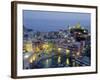 Village of Vernazza in the Evening, Cinque Terre, Unesco World Heritage Site, Liguria, Italy-Bruno Morandi-Framed Photographic Print