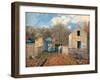 Village of Voisins (Yvelines)-Alfred Sisley-Framed Art Print