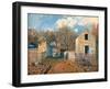 Village of Voisins (Yvelines)-Alfred Sisley-Framed Art Print
