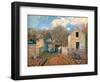 Village of Voisins (Yvelines)-Alfred Sisley-Framed Art Print