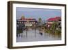 Village of Ywarma (Ywama), Stilt Houses, Inle Lake, Shan State, Myanmar (Burma), Asia-Nathalie Cuvelier-Framed Photographic Print