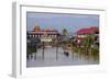 Village of Ywarma (Ywama), Stilt Houses, Inle Lake, Shan State, Myanmar (Burma), Asia-Nathalie Cuvelier-Framed Photographic Print