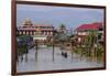 Village of Ywarma (Ywama), Stilt Houses, Inle Lake, Shan State, Myanmar (Burma), Asia-Nathalie Cuvelier-Framed Photographic Print