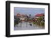 Village of Ywarma (Ywama), Stilt Houses, Inle Lake, Shan State, Myanmar (Burma), Asia-Nathalie Cuvelier-Framed Photographic Print