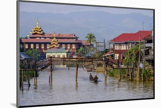 Village of Ywarma (Ywama), Stilt Houses, Inle Lake, Shan State, Myanmar (Burma), Asia-Nathalie Cuvelier-Mounted Photographic Print