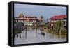 Village of Ywarma (Ywama), Stilt Houses, Inle Lake, Shan State, Myanmar (Burma), Asia-Nathalie Cuvelier-Framed Stretched Canvas