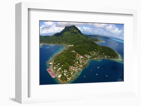 Village on Bora-Bora-Darrell Gulin-Framed Photographic Print