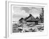 Village on Seram, Indonesia, 19th Century-J Moynet-Framed Giclee Print