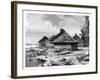 Village on Seram, Indonesia, 19th Century-J Moynet-Framed Giclee Print