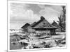 Village on Seram, Indonesia, 19th Century-J Moynet-Mounted Giclee Print