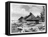 Village on Seram, Indonesia, 19th Century-J Moynet-Framed Stretched Canvas
