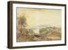 Village on the Bank of a Lake-James Baker Pyne-Framed Giclee Print