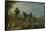Village on the Bank of a River-Joseph van Bredael-Framed Stretched Canvas