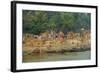 Village on the Bank of the Hooghly River, Part of the Ganges River, West Bengal, India, Asia-Bruno Morandi-Framed Photographic Print