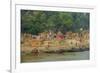 Village on the Bank of the Hooghly River, Part of the Ganges River, West Bengal, India, Asia-Bruno Morandi-Framed Photographic Print