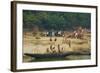 Village on the Bank of the Hooghly River, Part of the Ganges River, West Bengal, India, Asia-Bruno Morandi-Framed Photographic Print