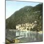 Village on the Banks of the Lake Como (Italy), Circa 1890-Leon, Levy et Fils-Mounted Photographic Print