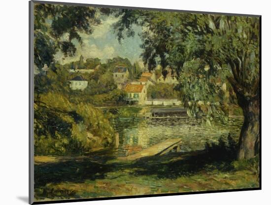 Village on the Banks of the River-Henri Lebasque-Mounted Giclee Print