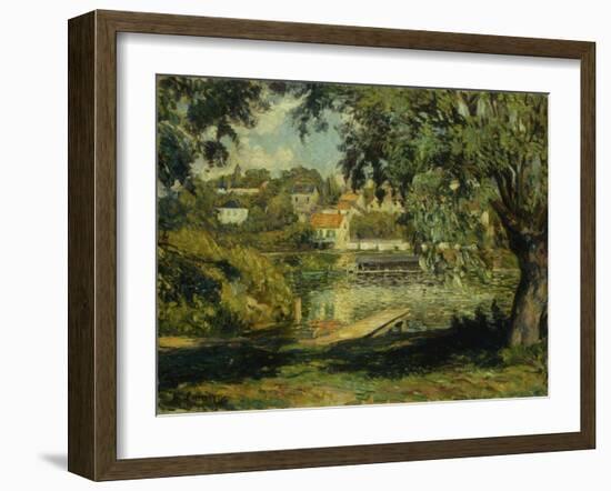 Village on the Banks of the River-Henri Lebasque-Framed Giclee Print